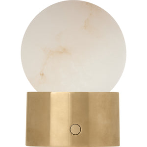 Mina Alabaster Accent Rechargeable Table Lamp - Visual Comfort Modern 1
