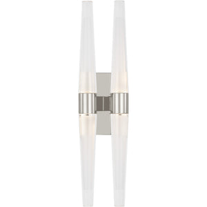 Lassell Double Tall Sconce - Visual Comfort Modern 3