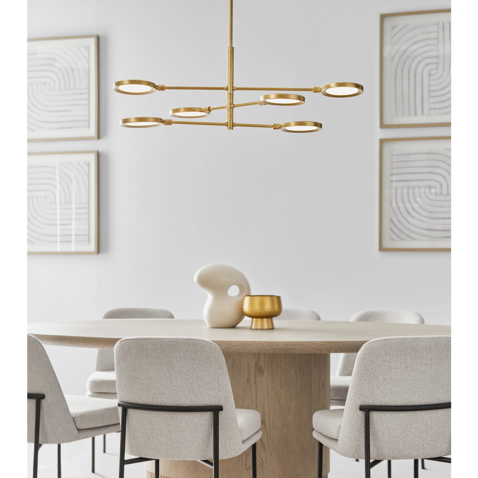 Spectica 6 Chandelier - Visual Comfort Modern 14