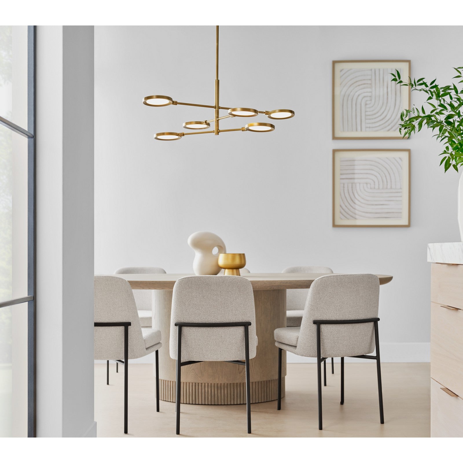 Spectica 6 Chandelier - Visual Comfort Modern 16