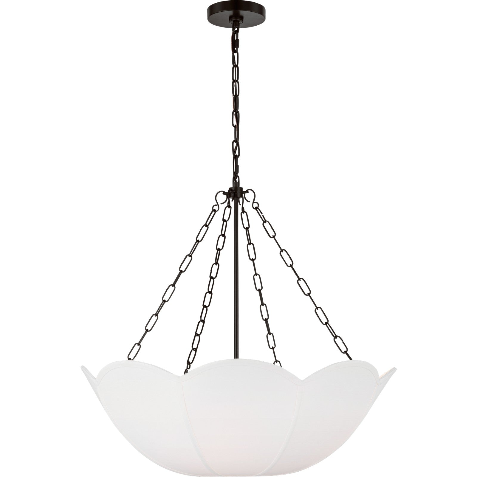 Stassi Small Chandelier Aged Iron - Visual Comfort Ceiling Lights