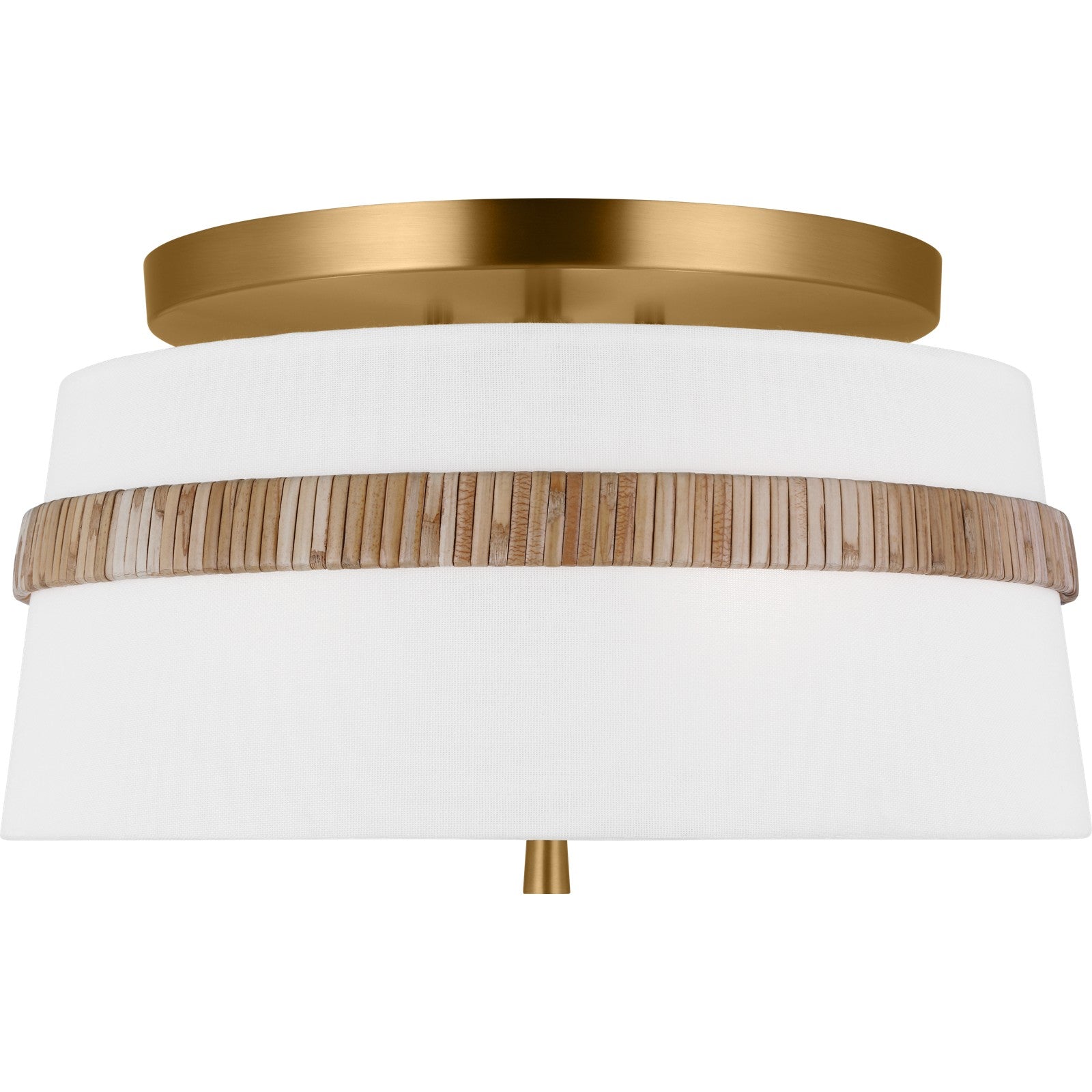 Cordtlandt Small Semi-Flush Mount Aged Iron - Visual Comfort Ceiling Lights