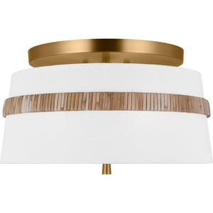 Cordtlandt Small Semi-Flush Mount Aged Iron - Visual Comfort Ceiling Lights