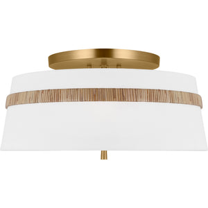 Cordtlandt Large Semi-Flush Mount Aged Iron - Visual Comfort Ceiling Lights