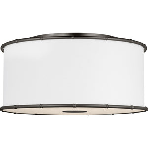 Aldric Medium Flush Mount Aged Iron - Visual Comfort Ceiling Lights