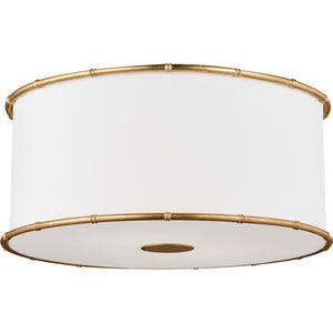 Aldric Medium Flush Mount Aged Iron - Visual Comfort Ceiling Lights