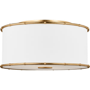 Aldric Medium Flush Mount Aged Iron - Visual Comfort Ceiling Lights