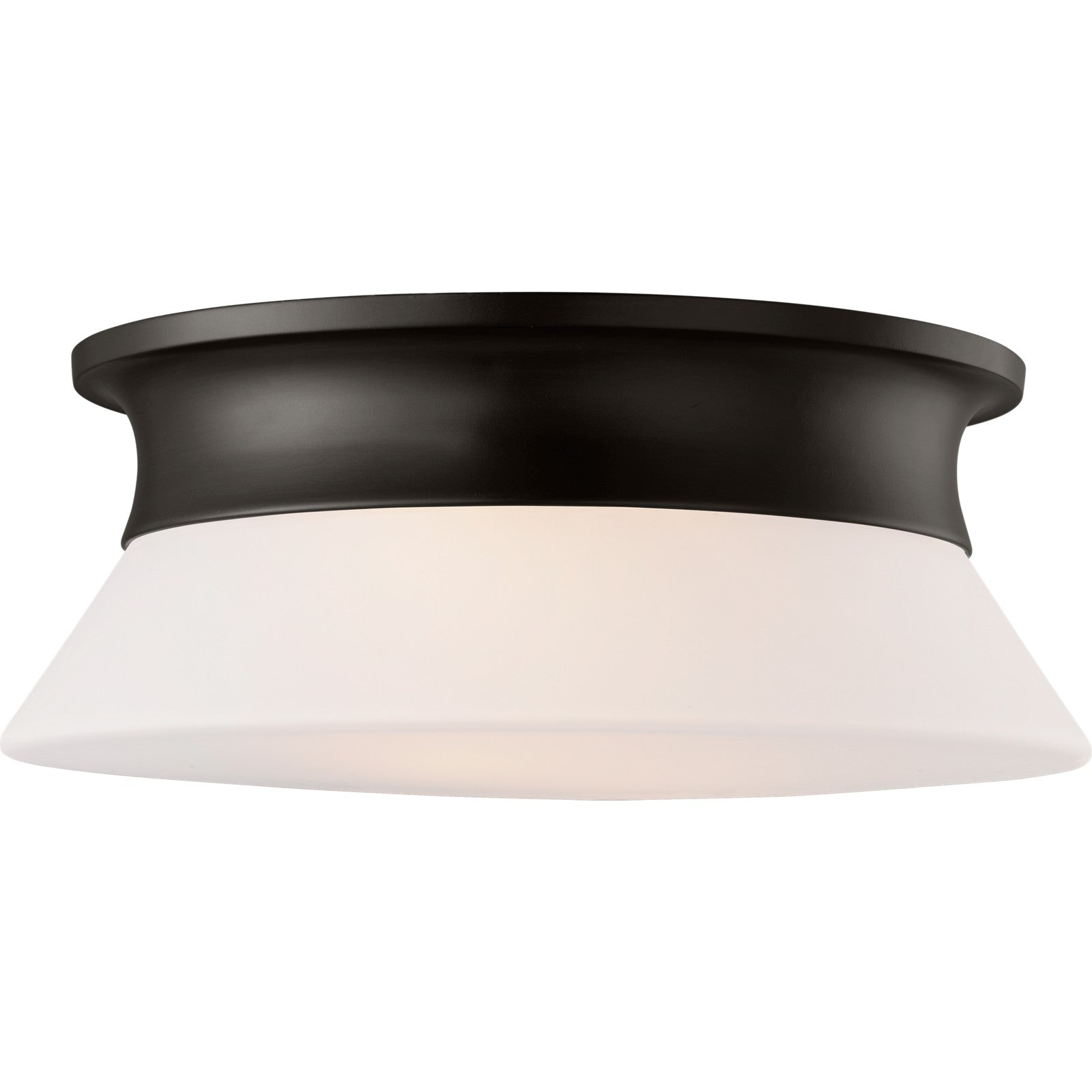 Panos Medium Flush Mount Aged Iron - Visual Comfort Ceiling Lights