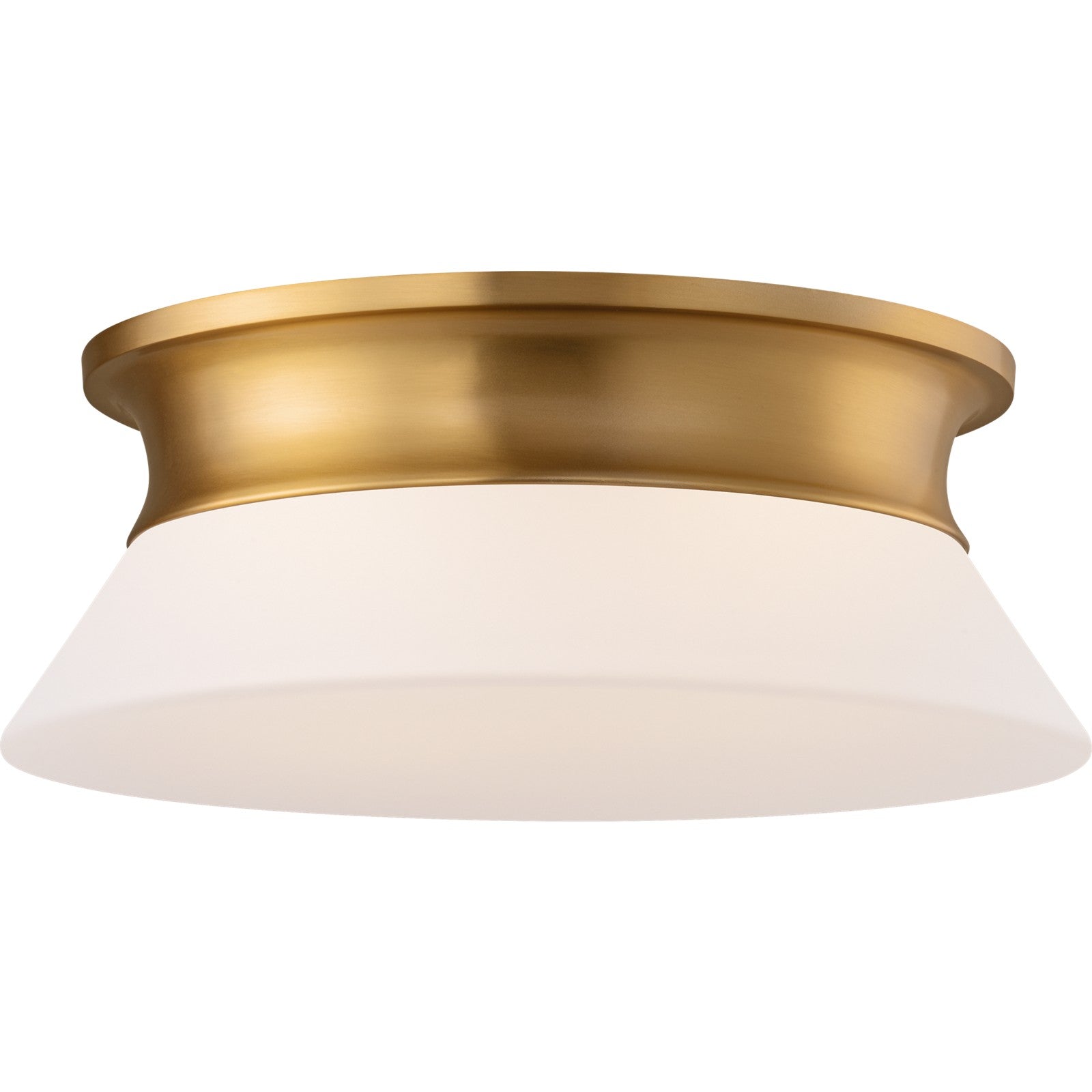 Panos Medium Flush Mount Aged Iron - Visual Comfort Ceiling Lights