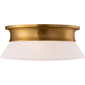 Panos Medium Flush Mount Aged Iron - Visual Comfort Ceiling Lights