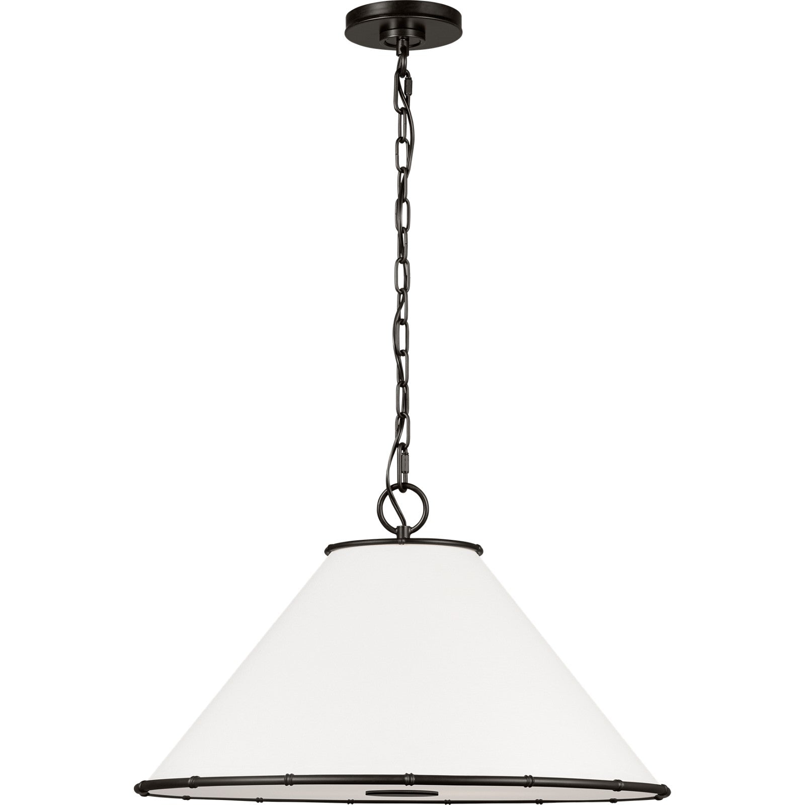 Aldric Medium Pendant Aged Iron - Visual Comfort Ceiling Lights