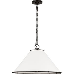 Aldric Medium Pendant Aged Iron - Visual Comfort Ceiling Lights