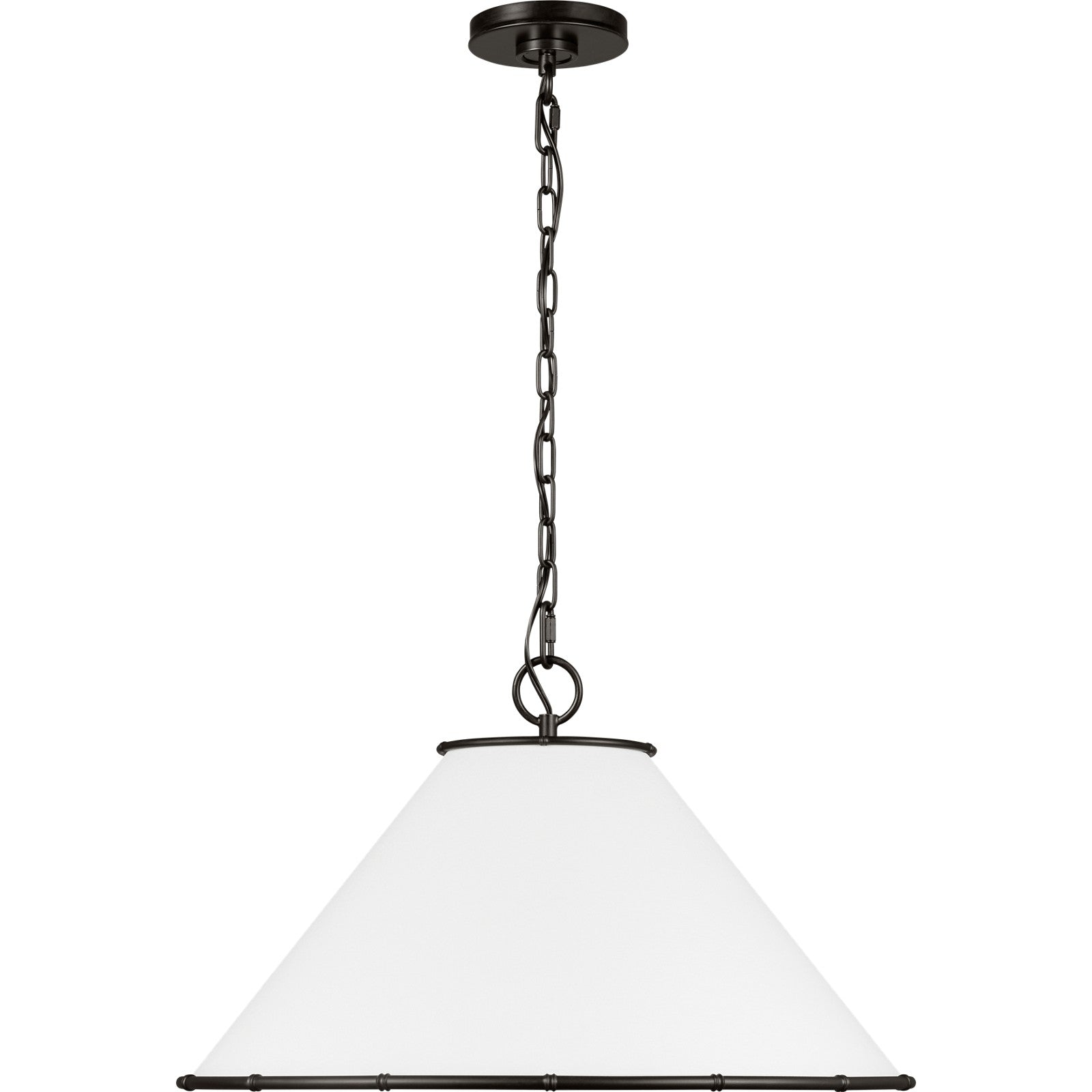 Aldric Medium Pendant Aged Iron - Visual Comfort Ceiling Lights