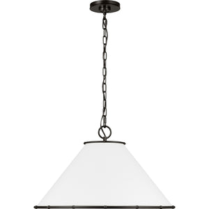 Aldric Medium Pendant Aged Iron - Visual Comfort Ceiling Lights