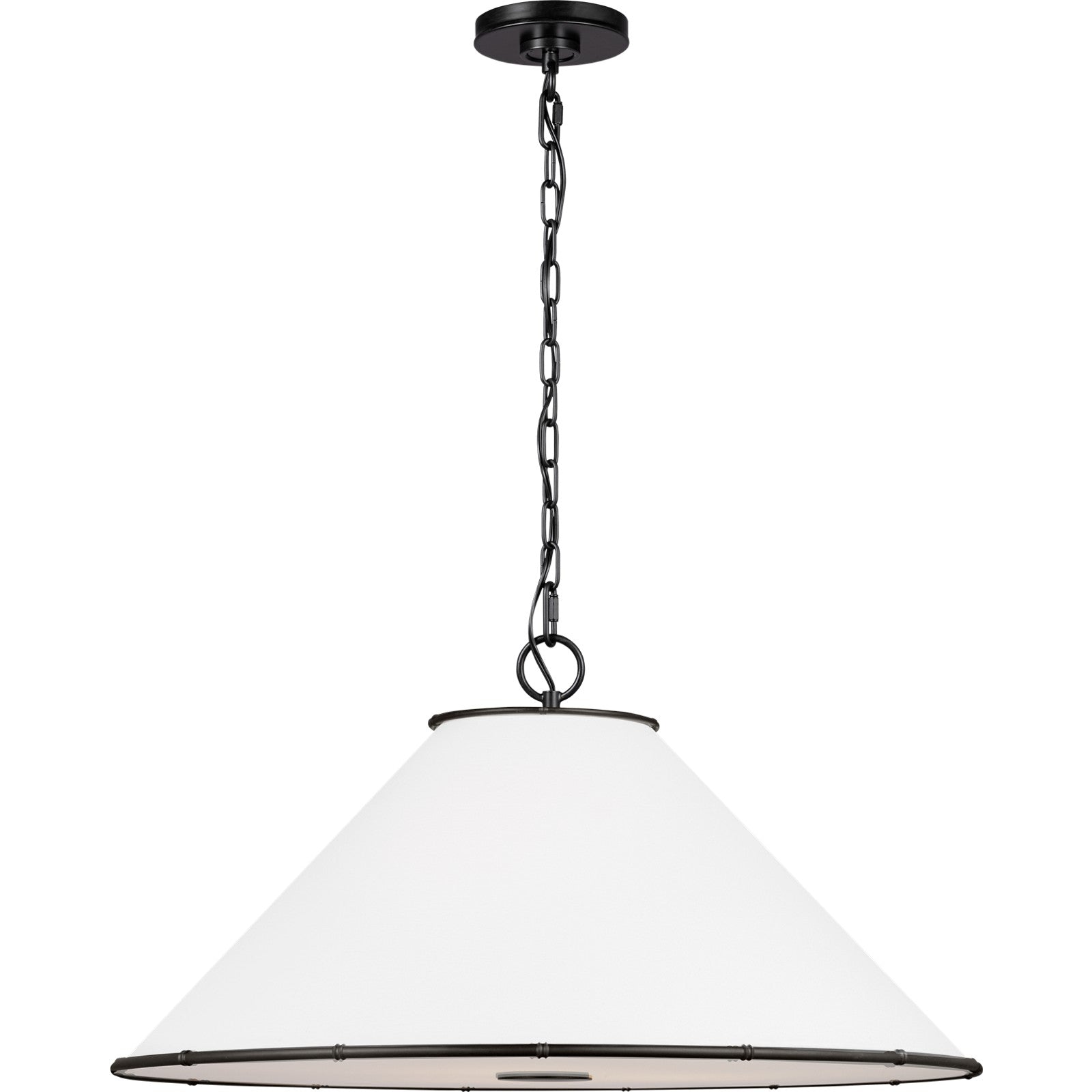 Aldric Large Pendant Aged Iron - Visual Comfort Ceiling Lights