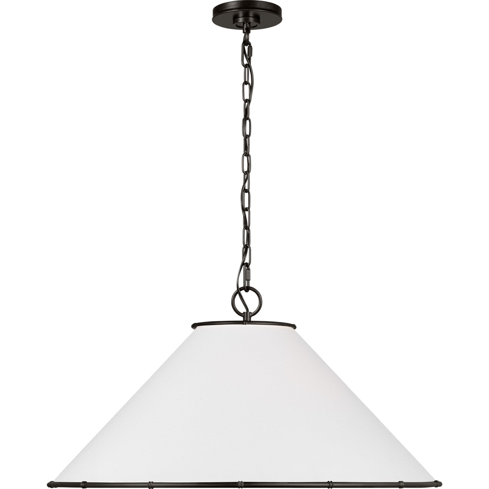 Aldric Large Pendant Aged Iron - Visual Comfort Ceiling Lights