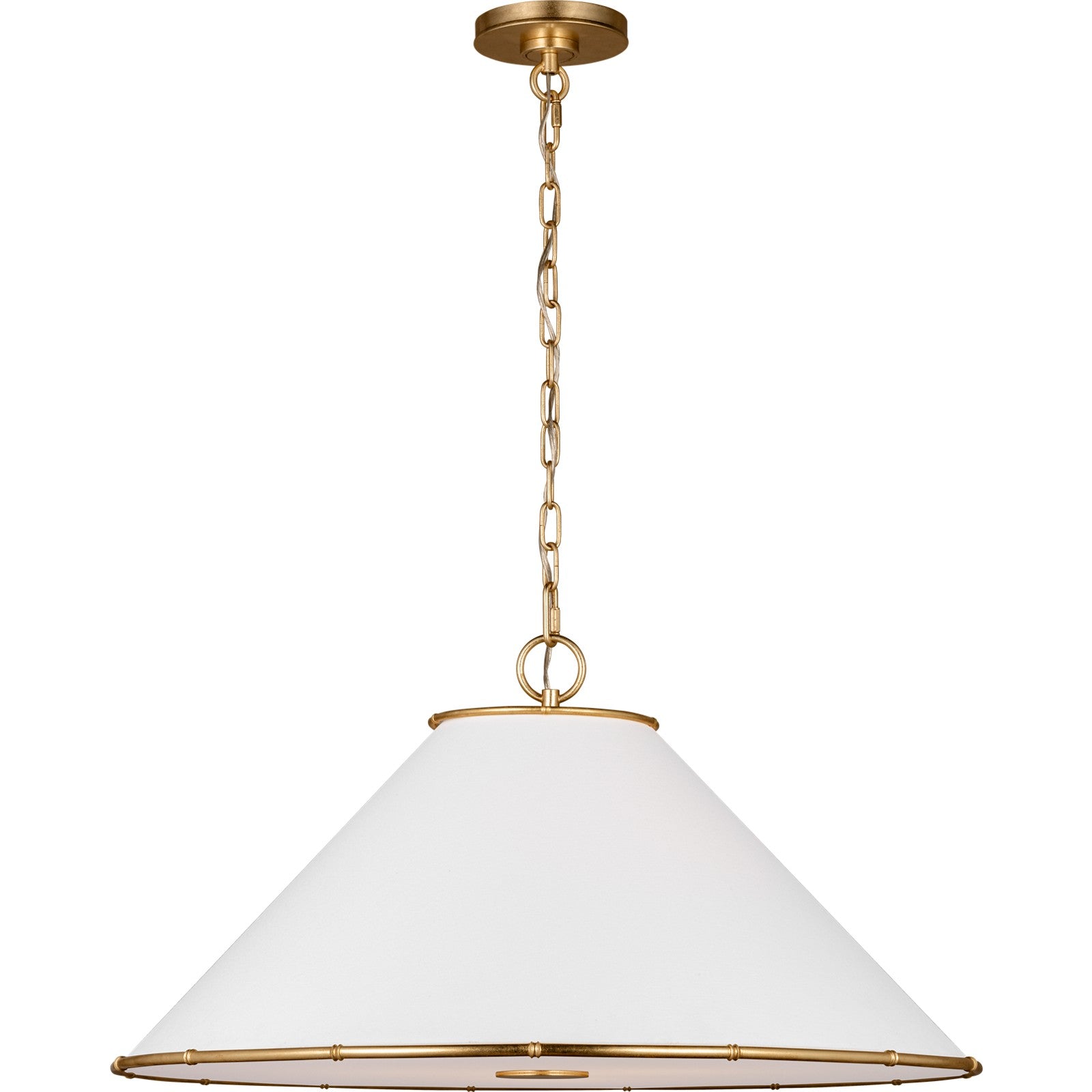 Aldric Large Pendant Aged Iron - Visual Comfort Ceiling Lights