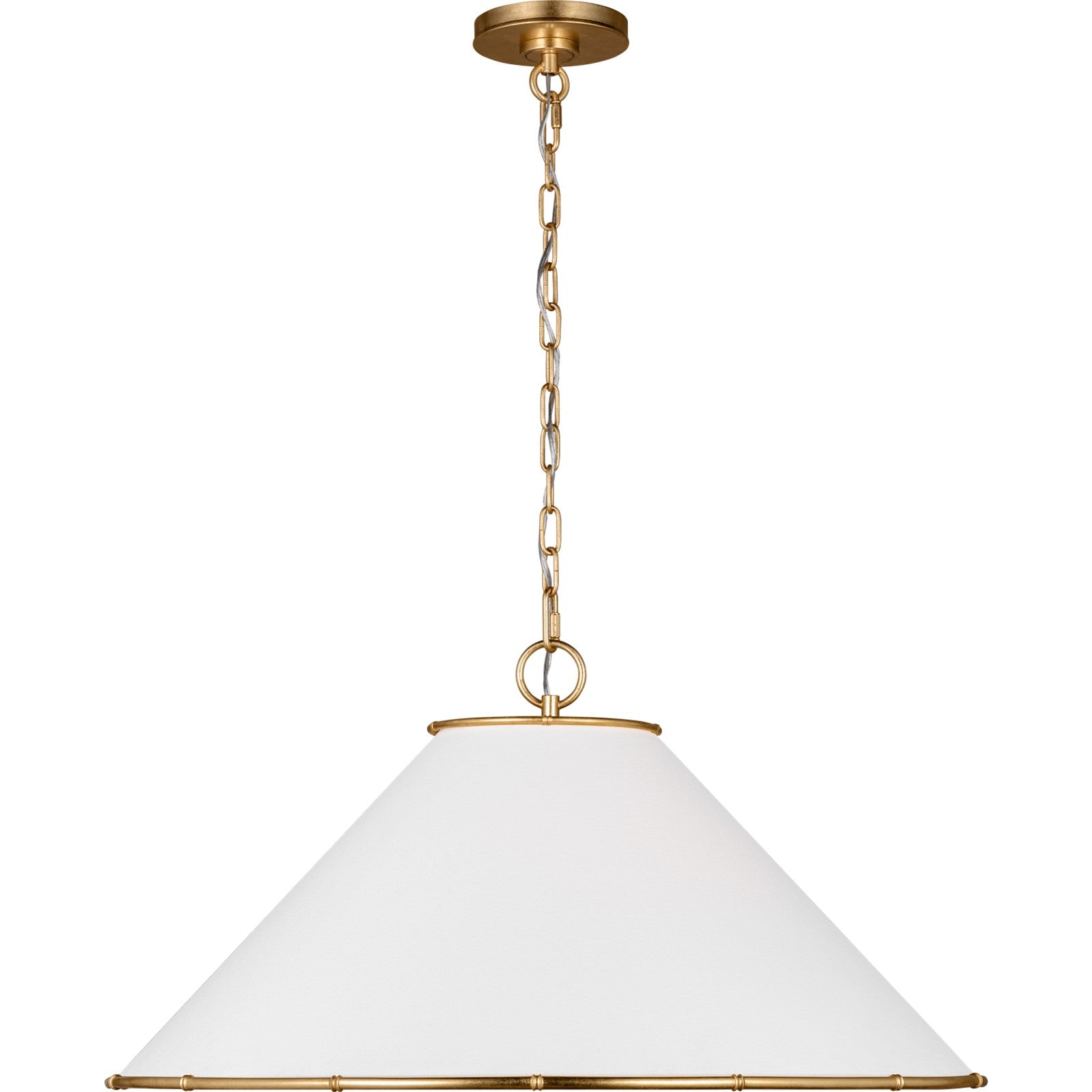 Aldric Large Pendant Aged Iron - Visual Comfort Ceiling Lights
