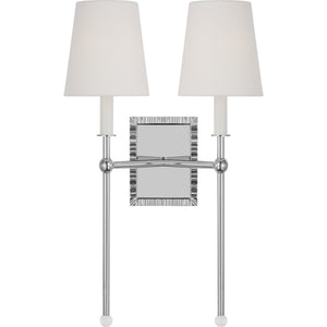 Baxley Double Sconce Burnished Brass - Visual Comfort Wall Lights