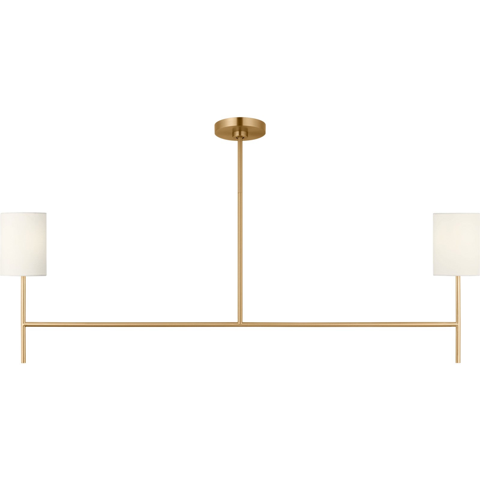 Key Medium Linear Chandelier Burnished Brass - Visual Comfort Ceiling Lights