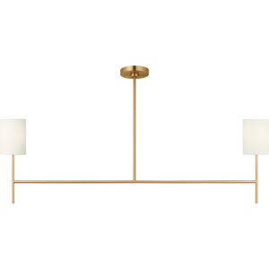 Key Medium Linear Chandelier Burnished Brass - Visual Comfort Ceiling Lights