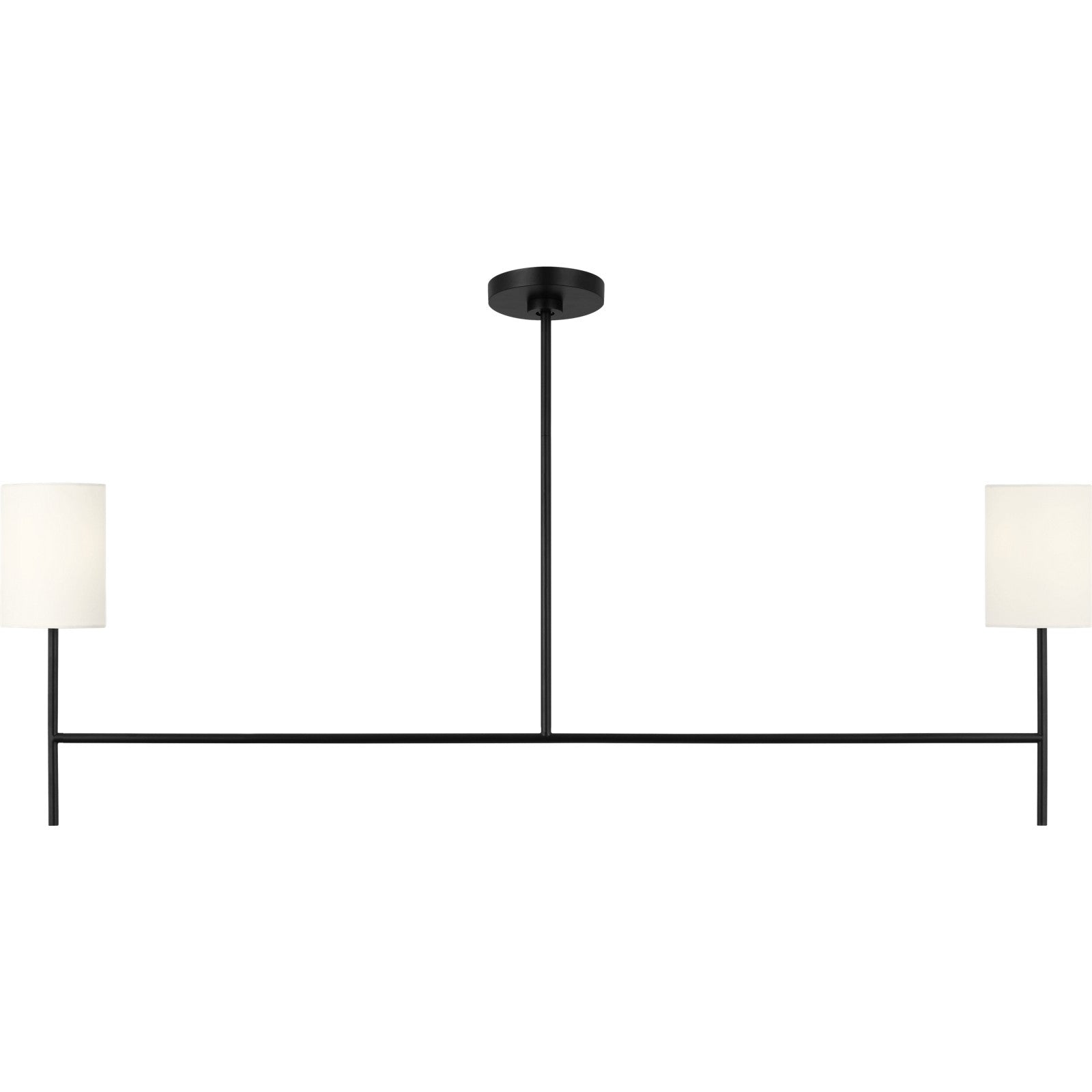Key Medium Linear Chandelier Burnished Brass - Visual Comfort Ceiling Lights