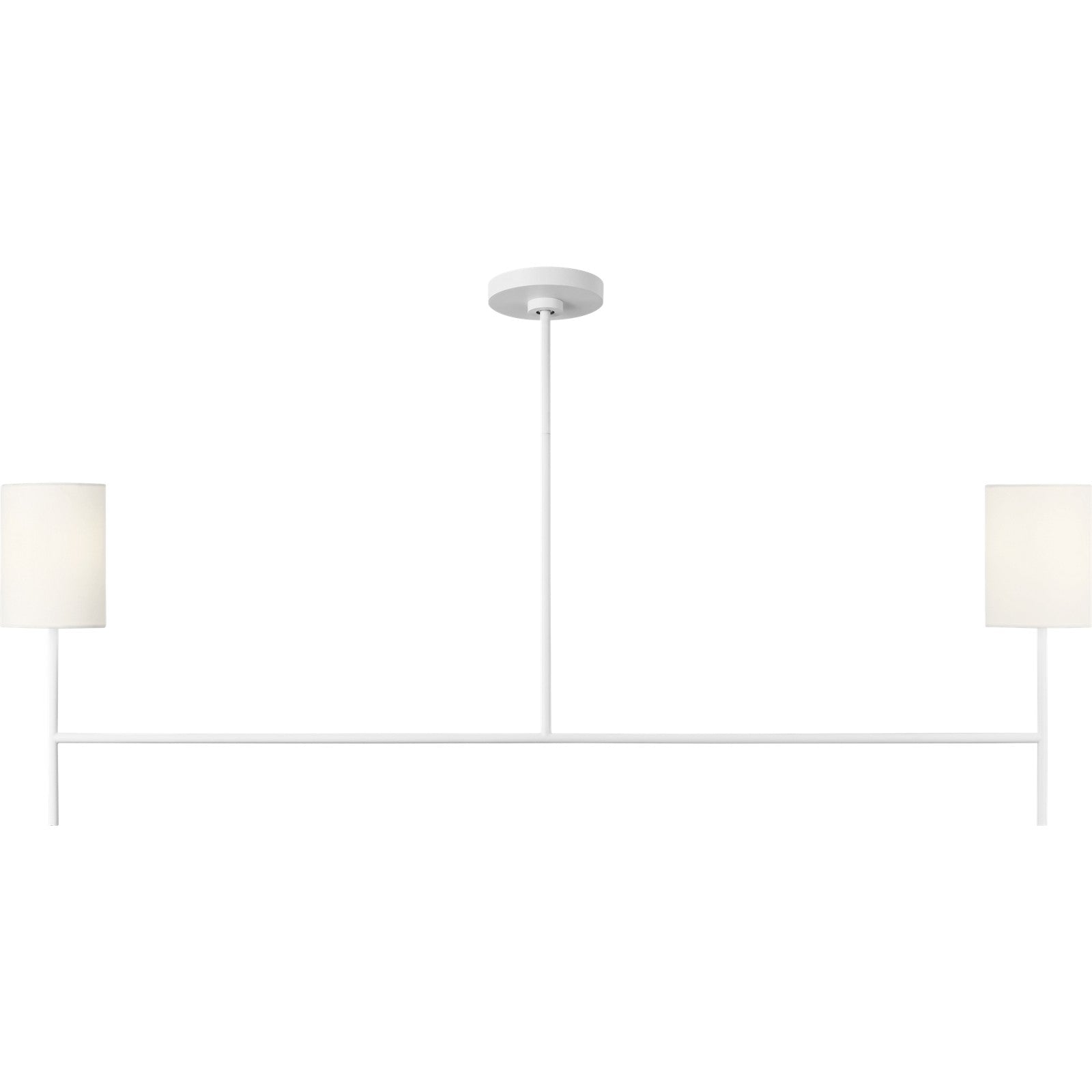 Key Medium Linear Chandelier Burnished Brass - Visual Comfort Ceiling Lights