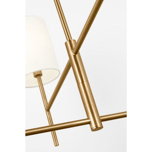 Key Medium Chandelier Burnished Brass - Visual Comfort Ceiling Lights