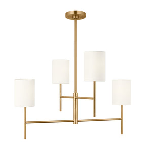 Key Medium Chandelier Burnished Brass - Visual Comfort Ceiling Lights