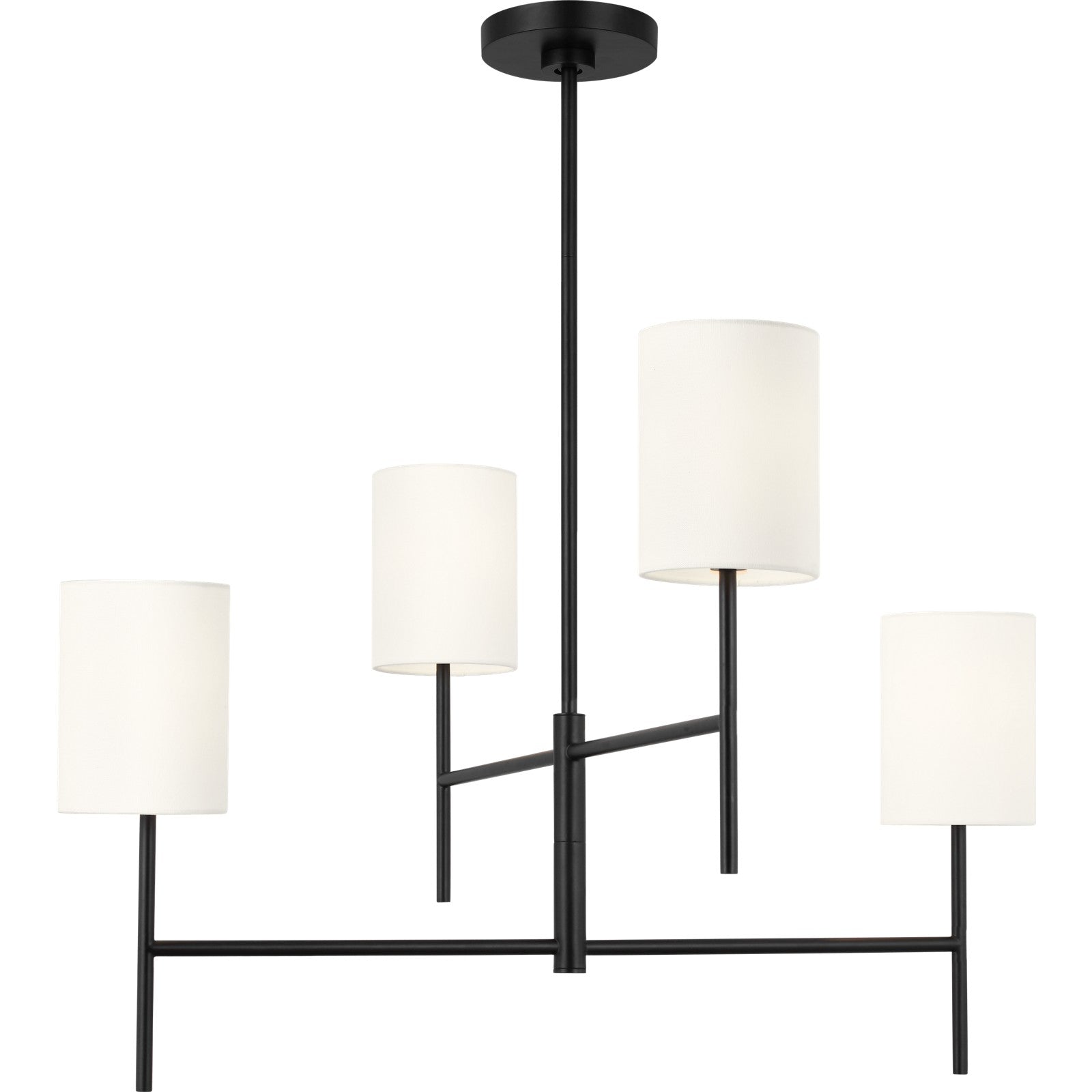 Key Medium Chandelier Burnished Brass - Visual Comfort Ceiling Lights