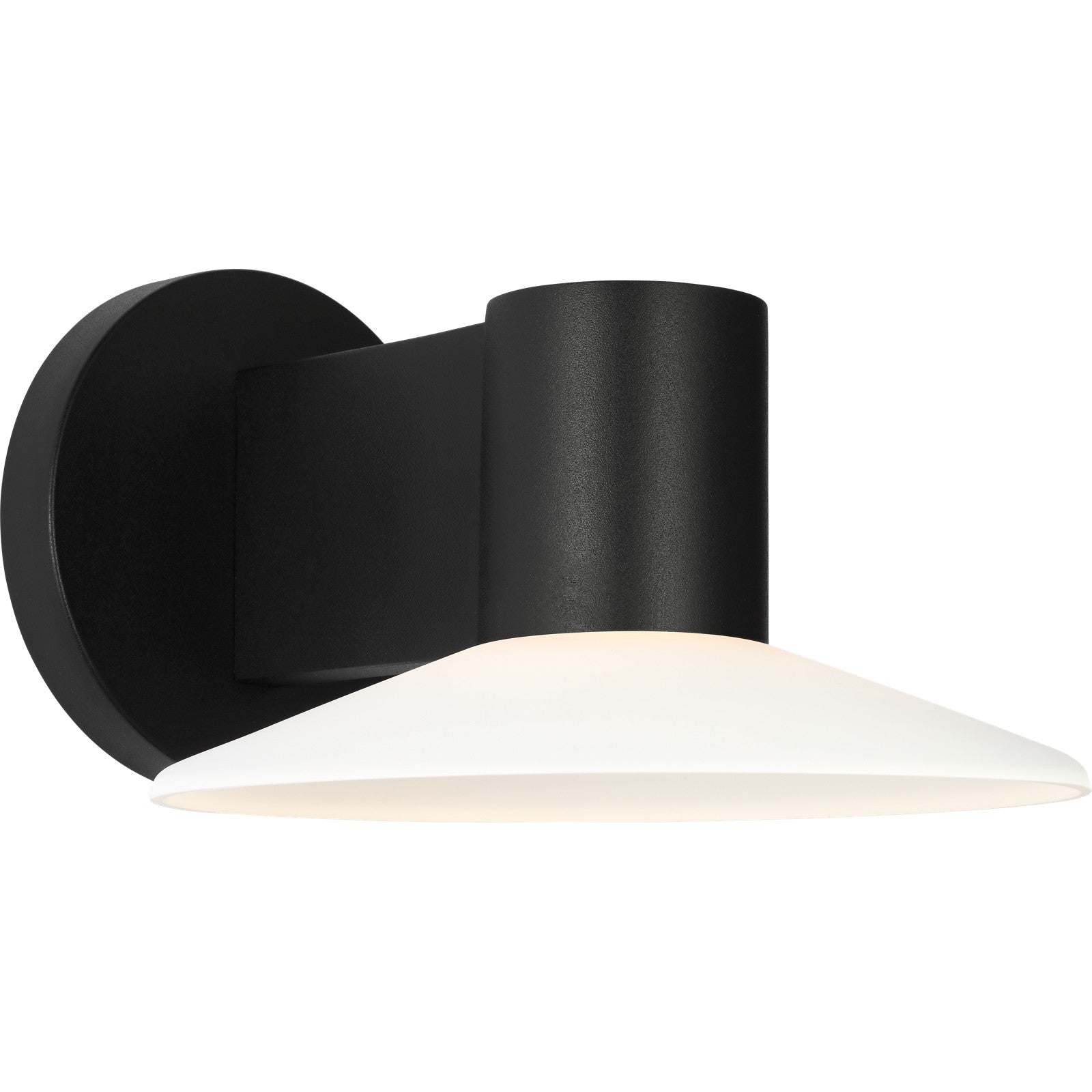 Focal Small LED Sconce Textured Black Bulbs Inc - Visual Comfort Outdoor Lighting
