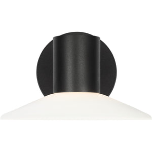 Focal Small LED Sconce Textured Black Bulbs Inc - Visual Comfort Outdoor Lighting