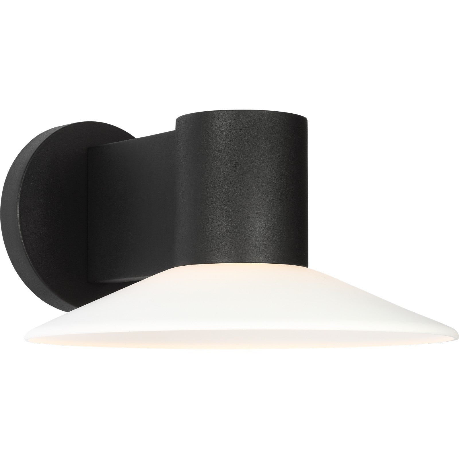 Focal Medium LED Sconce Textured Black Bulbs Inc - Visual Comfort Outdoor Lighting