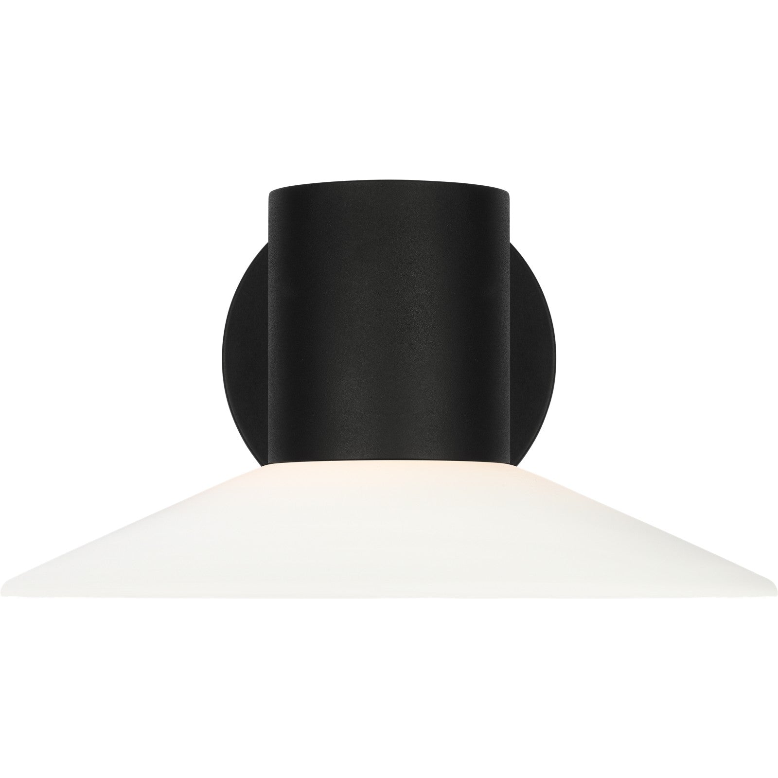 Focal Medium LED Sconce Textured Black Bulbs Inc - Visual Comfort Outdoor Lighting