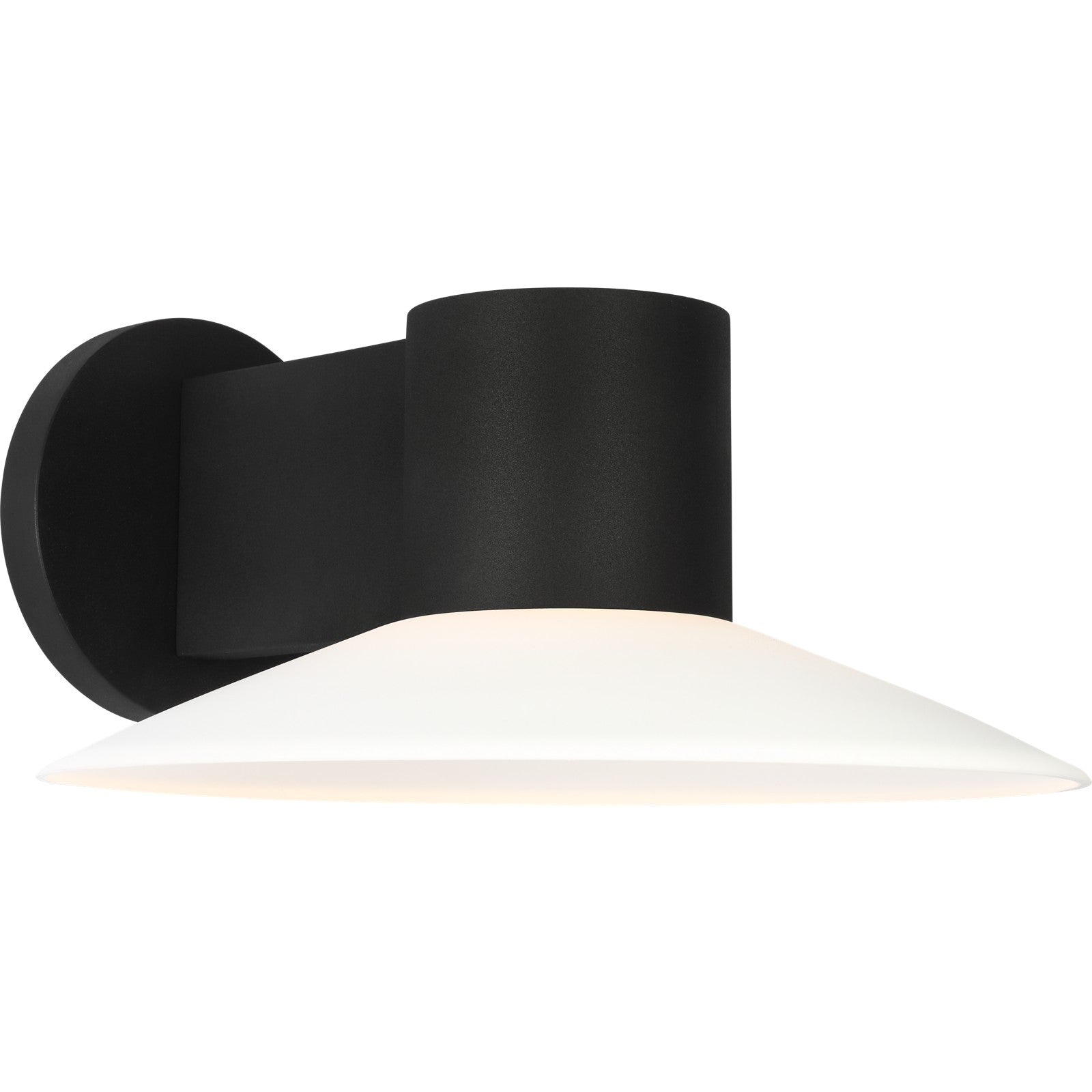 Focal Large LED Sconce Textured Black Bulbs Inc - Visual Comfort Outdoor Lighting