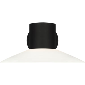 Focal Large LED Sconce Textured Black Bulbs Inc - Visual Comfort Outdoor Lighting