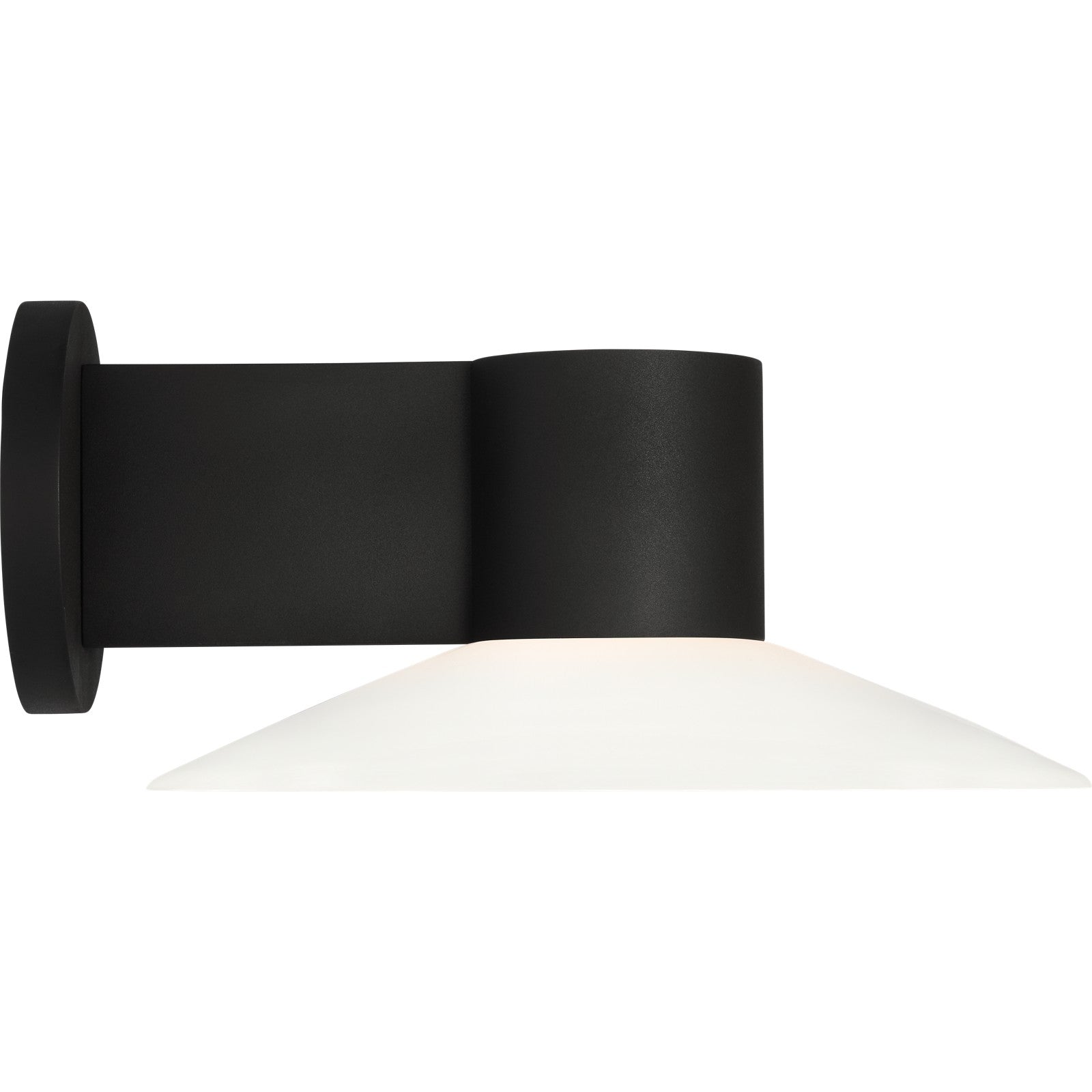 Focal Large LED Sconce Textured Black Bulbs Inc - Visual Comfort Outdoor Lighting
