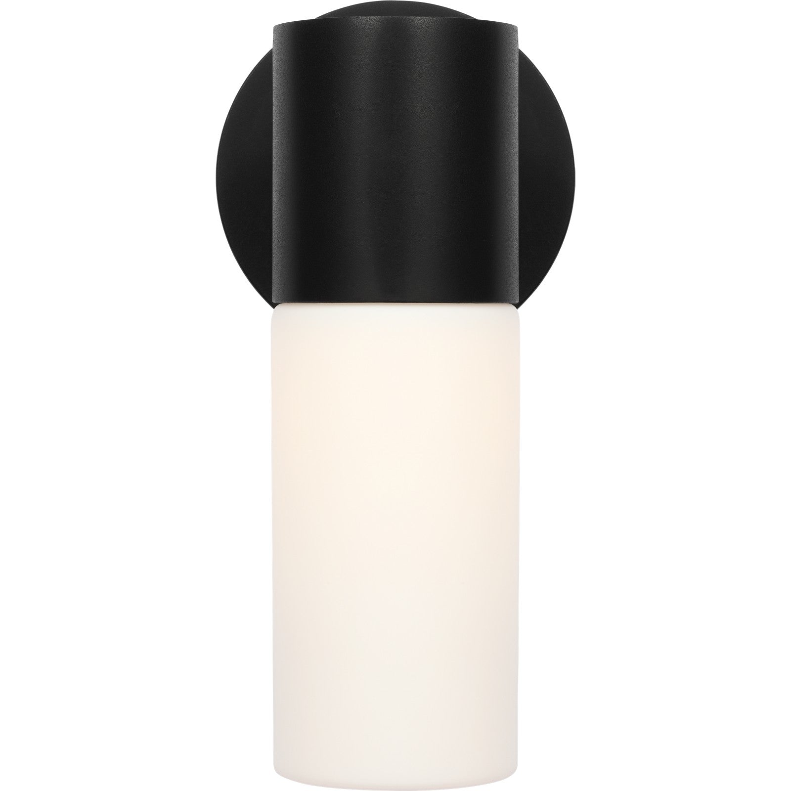 Focal Short LED Sconce Textured Black Bulbs Inc - Visual Comfort Outdoor Lighting