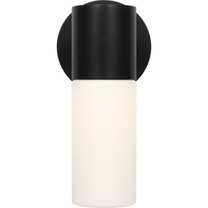 Focal Short LED Sconce Textured Black Bulbs Inc - Visual Comfort Outdoor Lighting