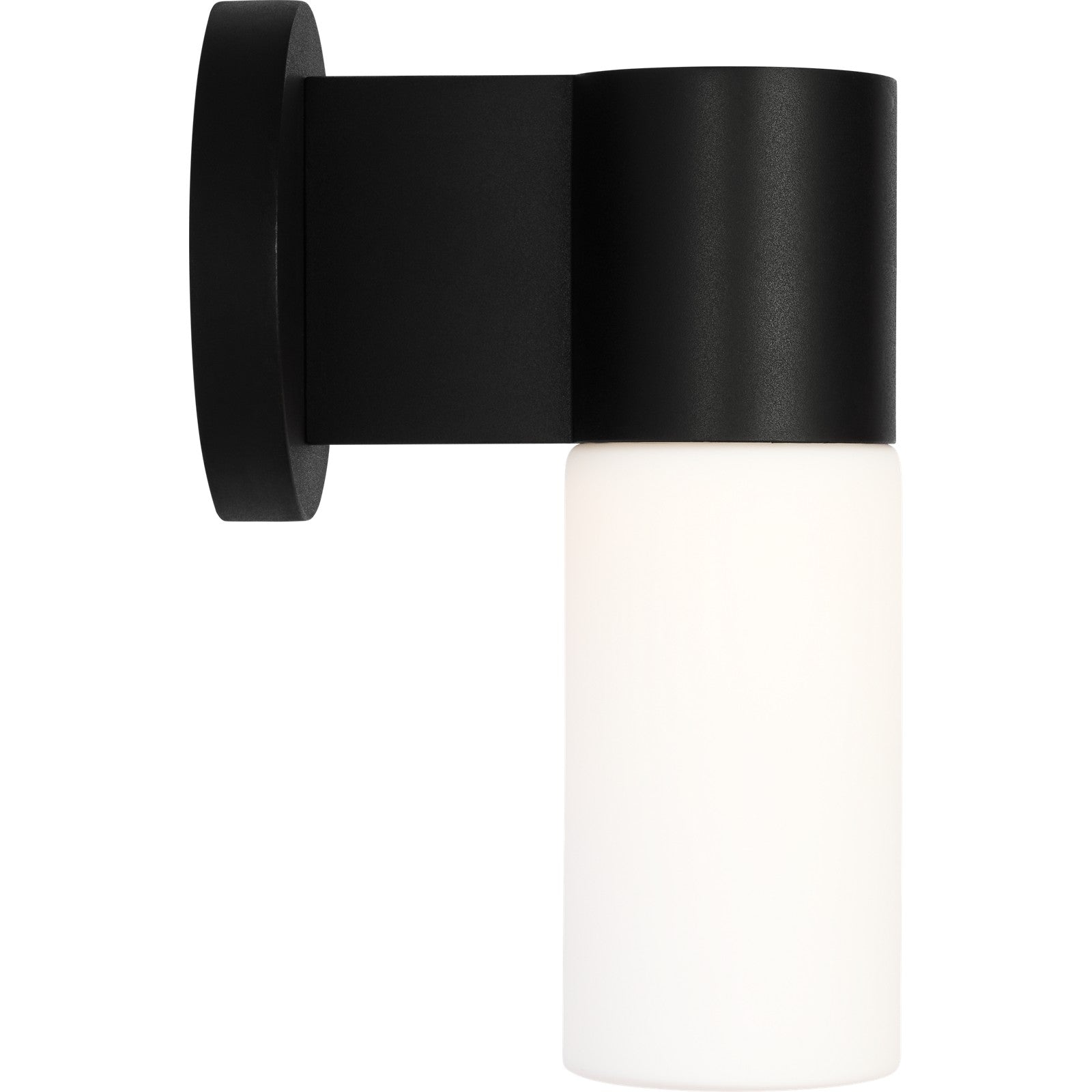 Focal Short LED Sconce Textured Black Bulbs Inc - Visual Comfort Outdoor Lighting