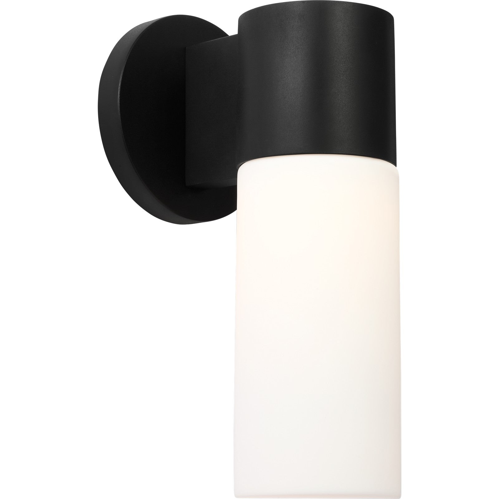 Focal Tall LED Sconce Textured Black Bulbs Inc - Visual Comfort Outdoor Lighting