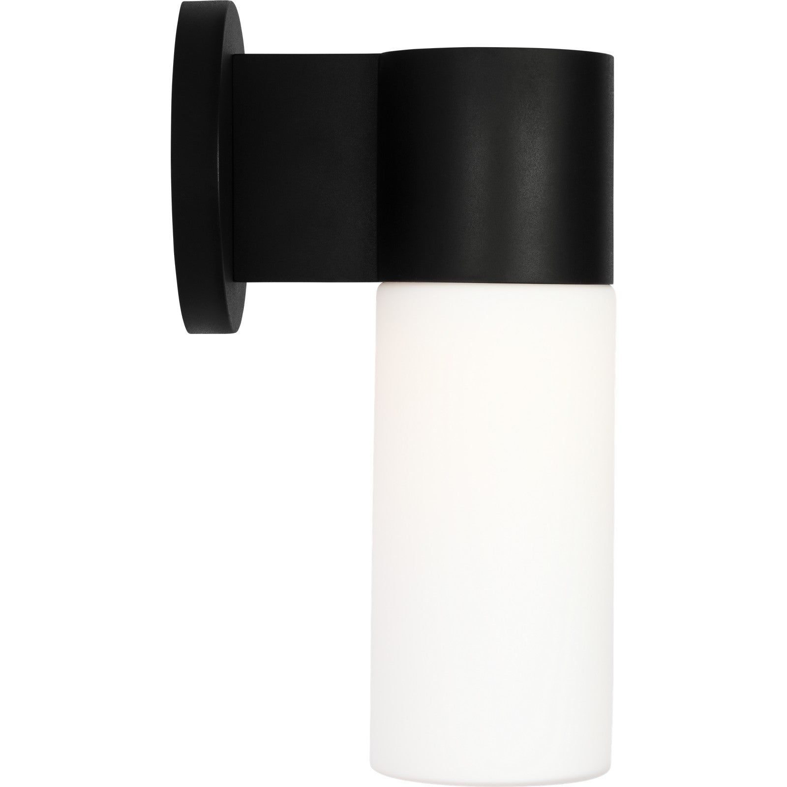 Focal Tall LED Sconce Textured Black Bulbs Inc - Visual Comfort Outdoor Lighting