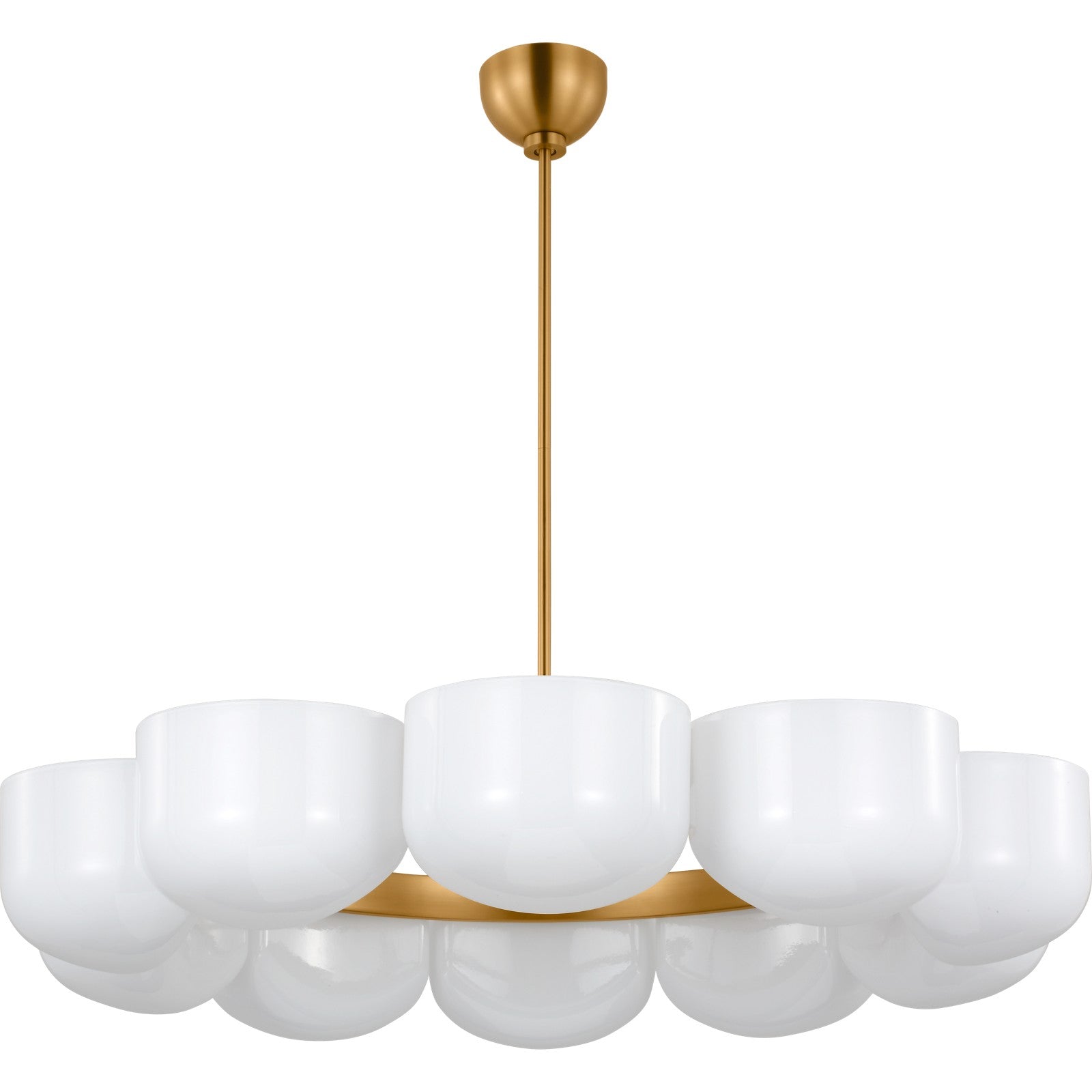 Cheverny Large Chandelier Burnished Brass - Visual Comfort Ceiling Lights