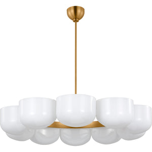 Cheverny Large Chandelier Burnished Brass - Visual Comfort Ceiling Lights