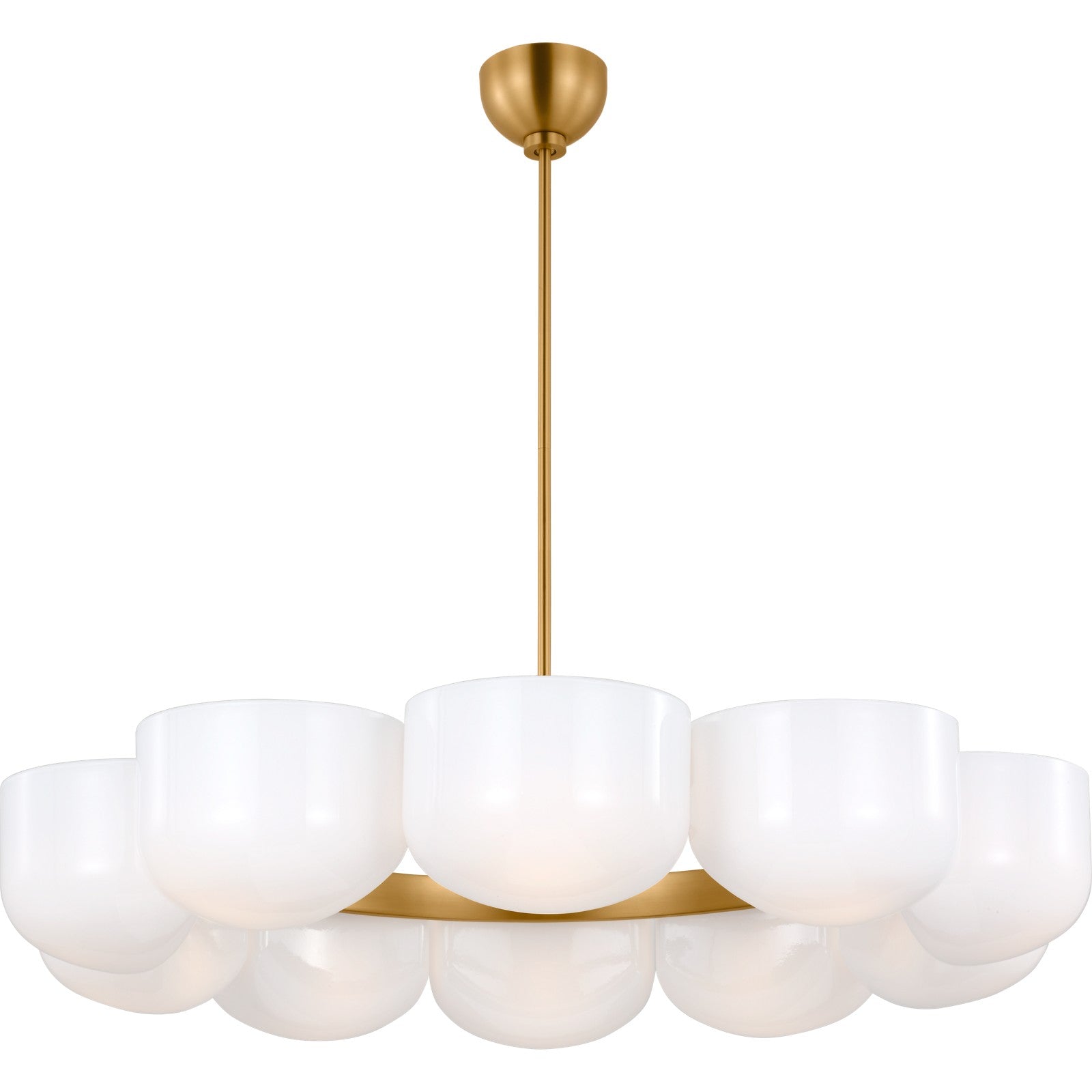 Cheverny Large Chandelier Burnished Brass - Visual Comfort Ceiling Lights