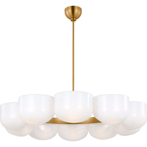 Cheverny Large Chandelier Burnished Brass - Visual Comfort Ceiling Lights