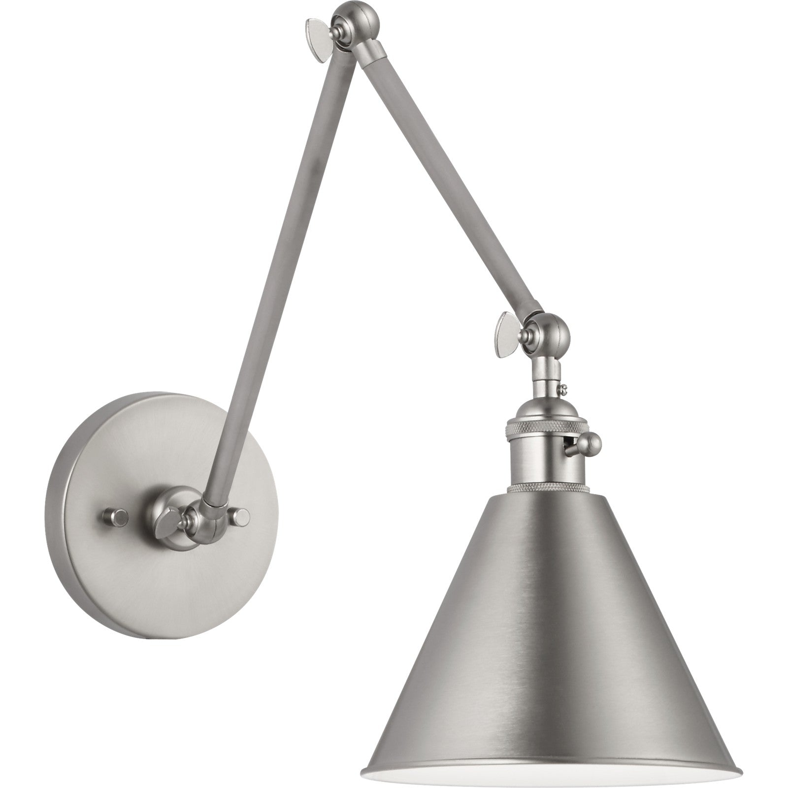Salem Double Arm One Light Sconce Midnight Black - Visual Comfort Wall Lights