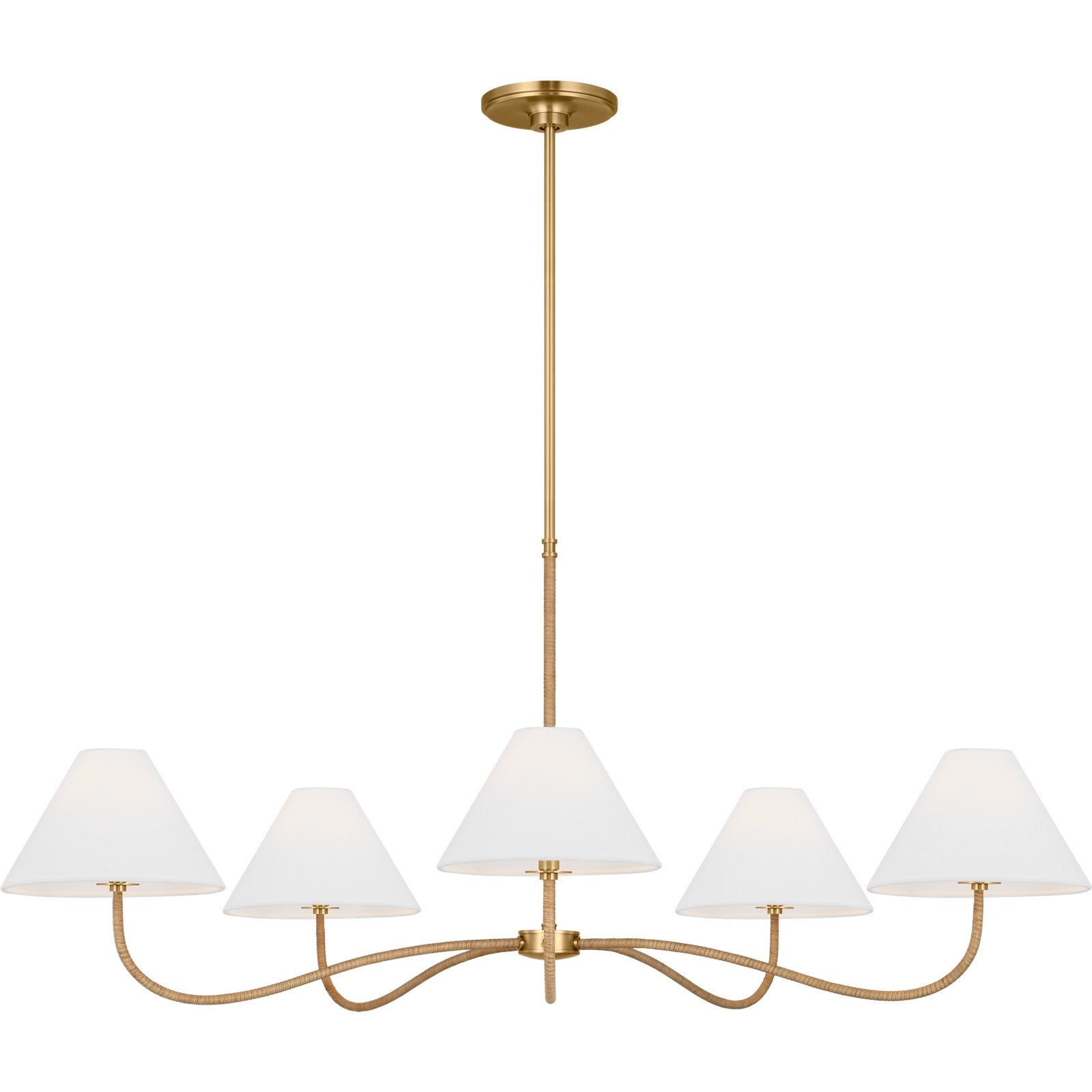Laguna Grand Chandelier Burnished Brass - Visual Comfort Ceiling Lights