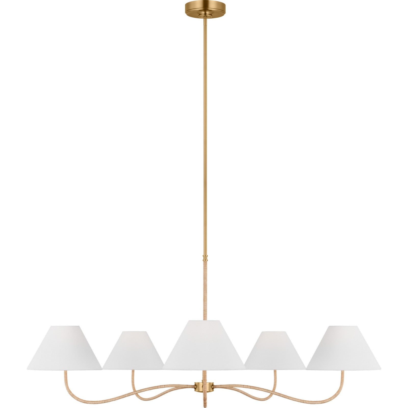 Laguna Grand Chandelier Burnished Brass - Visual Comfort Ceiling Lights