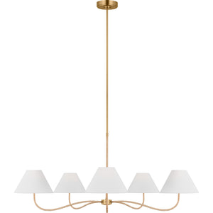 Laguna Grand Chandelier Burnished Brass - Visual Comfort Ceiling Lights